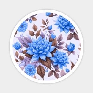 Blue Spring Flowers Magnet